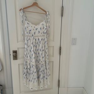 LoveShackFancy Antonella Blue & White Floral Dress- never worn